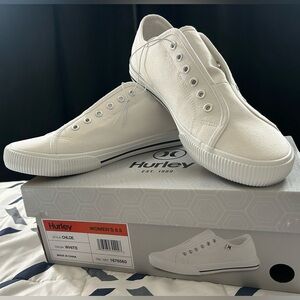 Hurley® 
Colors: White Size: 8.5
No lace slip on design